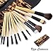 Uzza Foundation Brush Set Kit - 12 Pieces Premium Cosmetic Makeup Brush Set - Foundation Eye Shadow Blush Concealer Brush Cosmetic Tool Kit Set Brush With Bag (Brown)