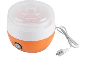 WOSUNE Macchina Automatica per Yogurt, Macchina per Yogurt, Contenitore per yogurtiera Macchina elettrica per Yogurt con capacità 1L per Cafe Home(Arancia, Rosa)