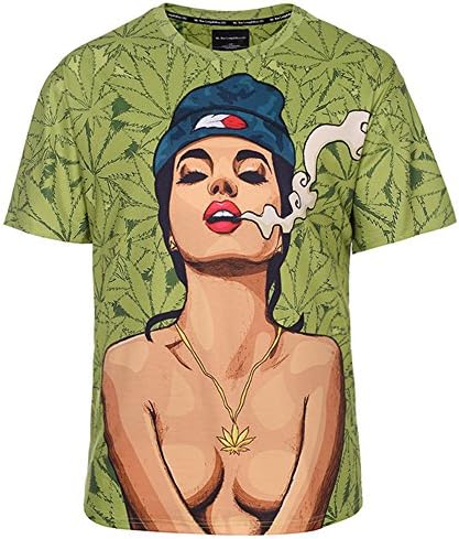 YonBii New Sexy Girl Unisex Casual 3d Pattern Printed Short Sleeve T-Shirts Top Tees