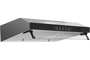 NaMaSyo Dunstabzugshaube Edelstahl-Unterbau-Haube mit Doppelmotor Unterbau-Dunstabzugshaube Küchenabzugshaube mit Sensor Touch Abluft und Umluft, abzugshaube mit Aktivkohlefilter