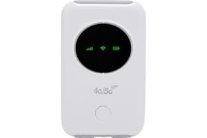 PLYISTY Appareil Hotspot WiFi Portable 4G 5G LTE, Routeur WiFi de Voyage Portable Connectez jusqu'à 10 Appareils, Batterie de 3200mAh, Réseau de Haut Niveau de 300 Mbps, pour Le Voyage,