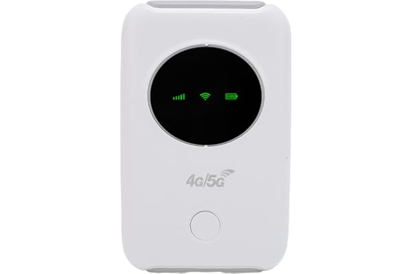 Appareil Hotspot WiFi Portable 4G 5G LTE, Routeur WiFi de Voyage Portable Connectez jusqu'à 10 Appareils, Batterie de 3200mAh, Réseau de Haut Niveau de 300 Mbps, pour Le Voyage,