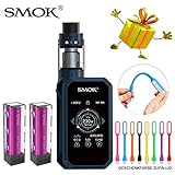 E-Zigarette，Authentisch Smok 230w G Priv 2 Kit mit Wiederaufladbare Efest 3000mAh * 2 Batterien und 2ml TPD-Tank Verdampfer, Ohne Nikotin, Ohne Flüssigkeit (Navy blau)