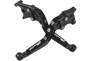 QJY-MOTOR PART-STORE Moto Leviers d'embrayage de Frein CNC Ajustable Pour Suzuk GSF1200 Bandit 2001-2006 GSF1250 Bandit 2007-2015 GSF600S Bandit 2008-2015 GSF650/GSF650S/GSF650N Bandit 2008-2015-Noir+Noir