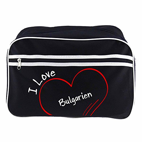Preisvergleich Produktbild Retrotasche Modern I Love Bulgarien schwarz