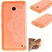 Produktbild Ooboom® Nokia Lumia 630/635 Hülle Handy Tasche Transparent TPU Silikon Ultra Dünn Schlank Schutzhülle Case Cover für Nokia Lumia 630/635 - Weiß Blume