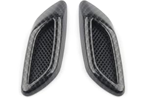 Nagoyuki 2 Pezzi Decorativi Telaio Cofano Auto nel Fibra di Carbonio Parafango Presa d'Aria Lato Contrassegno Copertura Decorativa Universale