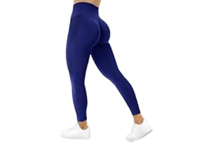 TAYOEA Leggings Deportivos de Compresión para Mujer Yoga Largo Slim Fit Fitness Gym Pantalones Opaco Scrunch Butt Yoga Pantalones Seamless Push Up Cintura Alta Entrenamiento Fitness Jogging