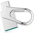 Chiavetta USB C 128GB, RAOYI Pendrive USB 3.0 OTG Dual Penna Metallo Pennetta Impermeabile Argento