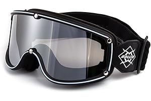 APEBAZY Lunettes Moto Homme Femme Scooter Courses Tout-Terrain Motoneige Lunettes Mode Anti-Sable Coupe-Vent Anti-Neige Anti-buée Résistant aux UV Imperméable Cool