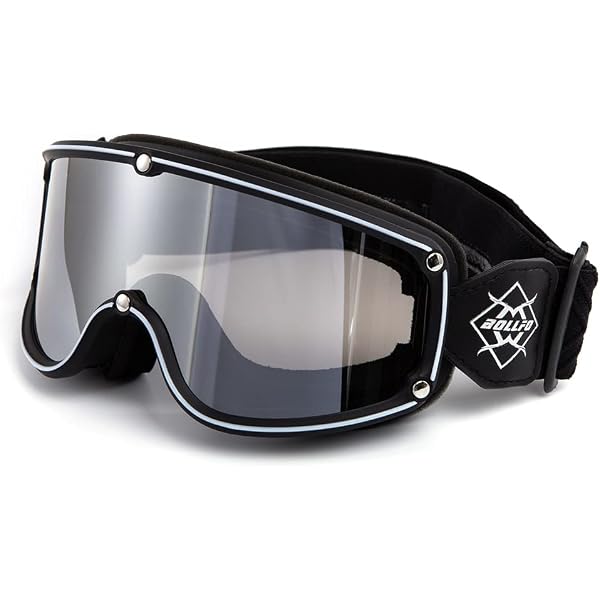 Lunettes Moto Biltwell Goggle 2.0 - Verre Transparent, Bande élastique | Style Café Racer