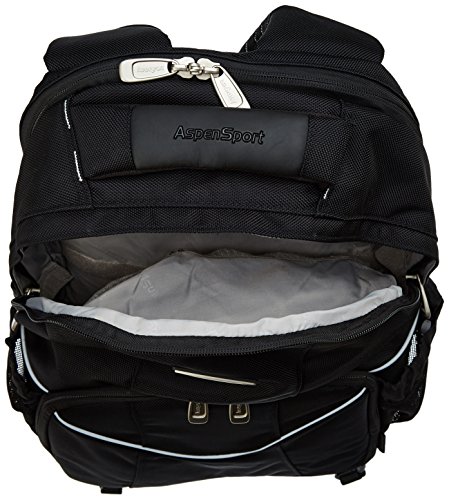 Aspensport Kamera und Laptop Rucksack, schwarz - 3