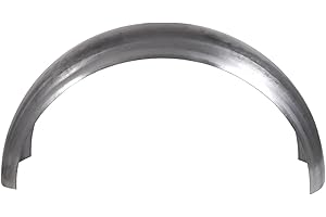 Hansen Styling Parts Universeller Heckfender aus Stahl, oberflächenverzinkt Breite: 180 mm Dicke: 1,5 mm ohne Bördelung