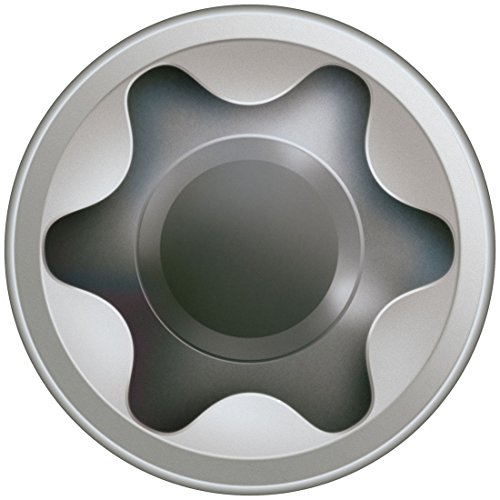 SPAX Terrassenschraube aus Edelstahl rostfrei A2, 5,0 x 60 mm, 100 Stück, T-STAR plus, Zylinderkopf, Fxiergewinde, CUT-Spitze, 0537000500603 - 2