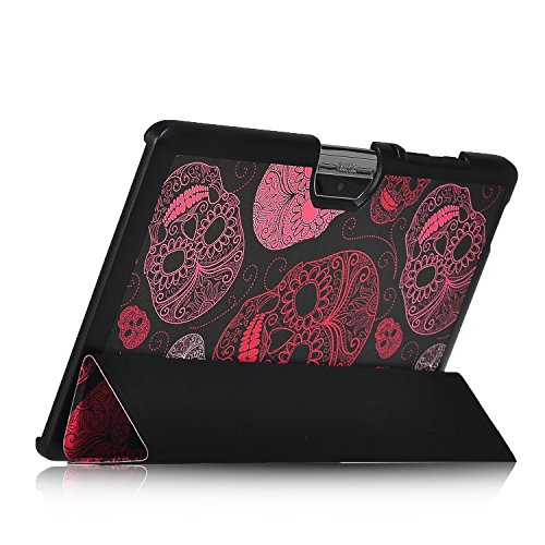 Acer Iconia One 10 B3-A30 Hülle, IVSO Ultra Schlank Superleicht Ständer Slim Leder zubehör Schutzhülle für Acer Iconia One 10 (B3-A30) 25,7 cm (10,1 Zoll HD) Tablet-PC perfekt geeignet (Für Acer Iconia One 10 (B3-A30), Muster-8) - 6