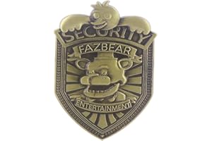 GAUEIOUR Broche FNAF FNAF en alliage de métal pour Halloween, décoration sur le thème du jeu, décoration de jeu de rôle d'horreur, unisexe, broche d'Halloween, Métal