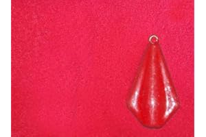 FISHING4U Polvo de revestimiento de plástico para pesas de pesca, color: rojo, 200 g