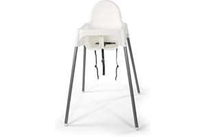 Ikea Antilop - Seggiolino per Bambini con Cintura, Bianco