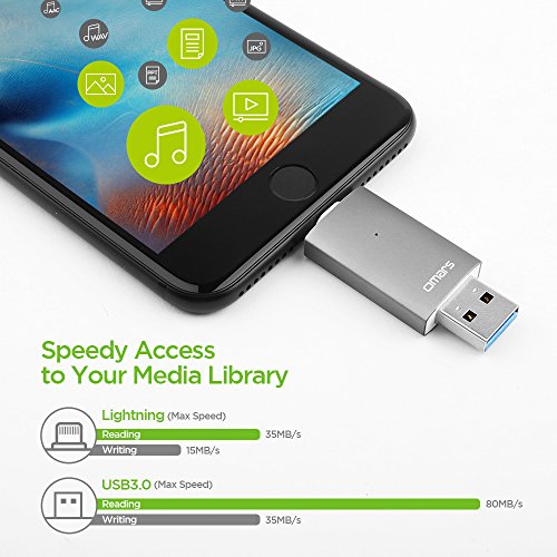 [Apple MFI Certified] OMARSÂ® Irisation USB Flash Drive 64GB with Lightning Connector Memory Expansion for Apple iPhone iPod iPad Computer Mac Laptop PC