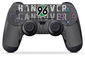 Skin kompatibel mit Sony Playstation 4 PS4 Pro Controller Folie Sticker Hannover 96 H96 Offizielles Lizenzprodukt
