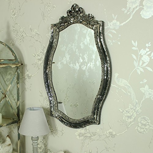Kunstvolles Vintage grau rose & Band Wandspiegel