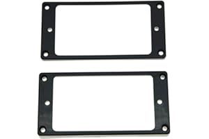 Kaish 2 pcs Noir Micro Humbucker Bague Fond courbé Fame pour Epiphone les Paul
