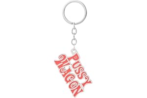 VNEWSCHI Pussy Wagon Kill Bill Keychain - Pink Alloy Pendant for Phone Bag Decoration