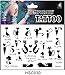 Sexy Cat Pattern Water Transfer Flash Fake Tattoo Sticker Sex Products Waterproof Temporary Tattoo Sticker The Wind Wind Blown Feathers