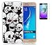 Produktbild Samsung Galaxy J7(2016)/J710F/J7(2016)Duos Neu Design Hülle mit Panzerglas,ISENPENK Ultra Slim Silikon Soft TPU Leuchtende Case,Crystal Clear Transparent Nacht Bling Bling Glitzer Case,Wasserdicht Shockproof Anti Slip Stoßfest Protection Durchsichtig Handyhülle,Thin Silicon Nacht Glitter Shinning Cover Bumper Schutzhülle Tasche für Samsung Galaxy J7(2016) 5.5Zoll-[muster#4]+Panzerglas/Schutzglas/Displayschutzfolie