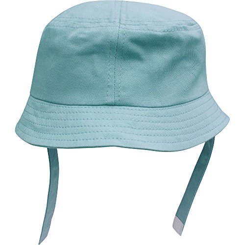 Baby & Toddler Summer Bucket Sun Hat with Velcro Chin Strap (6-12 Months (48cm), Sky Blue)