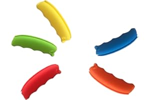 Heting-YQ 5 Piezas Soporte de Bolsas de Comestibles, Asa de Bolsa De Plástico De Silicona, Portador de Soporte de Bolsas para Bolsa, Shopping Bags Mango