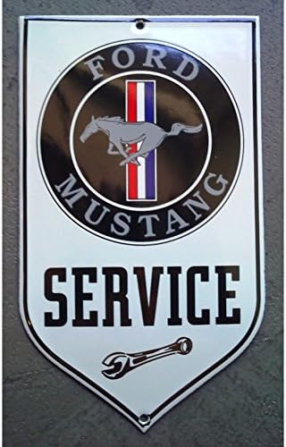 hotrodspirit – Mini 1 Ford Mustang Service Plate 15 cm with Email