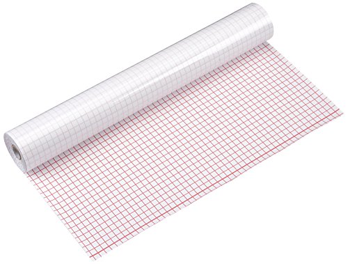 Campus college - Forro autoadhesivo transparente con base de cuadros, 0.50 x 20 m