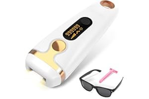 EZEKERS IPL Laser Hair Removal Device Permanent Painless Remover Reduction in Hair Regrowth for Women and Man at Home Whole Body Armpits Back Legs Arms Face Bikini Line, Corded