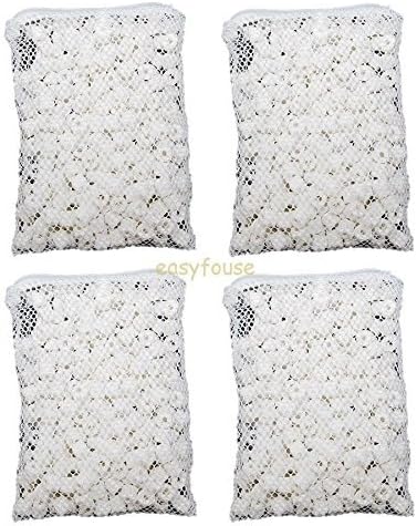 2000g Bio Ceramic Rings in 4 Media Bags for Aquarium Fish Canister Filter by Aquarium Water Changers