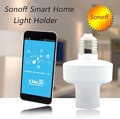 SmartFuture Sonoff E27 Smart WiFi Light Bulbs Holder Slampher Smart Home Automation RF433 Wireless Control Home Light By IOS Android 433mHz Controller