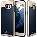 Produktbild Samsung Galaxy S6 Edge Plus Hülle, Caseology [Envoy Serie] PU Leder Rückschale / Aufprallabsorbierenden TPU Schönheit und Schutz für [Galaxy S6 Edge Plus] - [Marineblau]