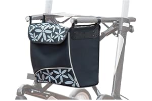Russka Tasche mit Magnetverschluss zu Rollator Vital ornament schwarz