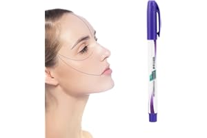 NHQZ Marcador de Piel,Skin Marker Pen,Rotuladores de Tatuaje con Regla de Papel,Herramientas Accesorios para ceja Marcador Tatuaje Piercing Posicionamiento,para Piel,Cejas,Cabeza