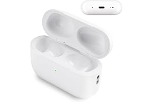 Chillyfar Compatible for AirPods Pro 2 Charging Case, Wireless Charger Cases Replacement for AirPod Pro 1 st 2nd Generation, Bluetooth sync Button Instant Pairing, Wireless Wired (No Earbuds)