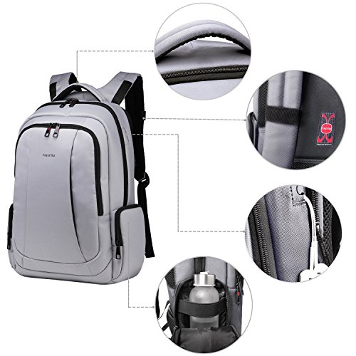 Norsens multifunktionale Computer-Notebook-Rucksack für Männer leichte Business 17 Zoll Laptop Rucksäcke in schwarz - 4