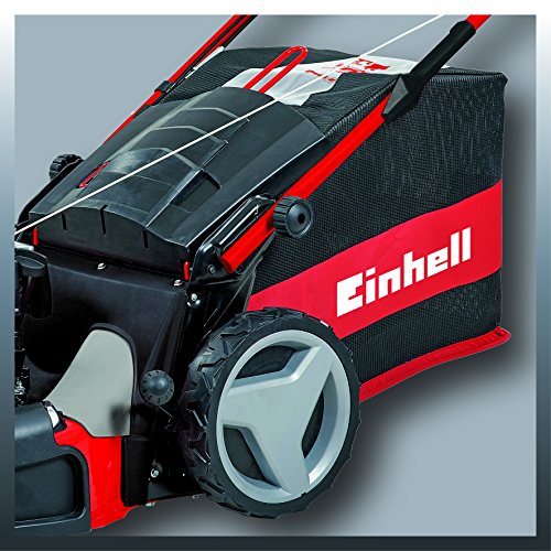 Einhell Benzin Rasenmäher GE-PM 48 S HW B&S (2 kW, 48 cm Schnittbreite, 75 l Fangsack, Hinterradantrieb, Mulchfunktion, Seitenauswurf, empfohlen bis 1600 m²) - 4