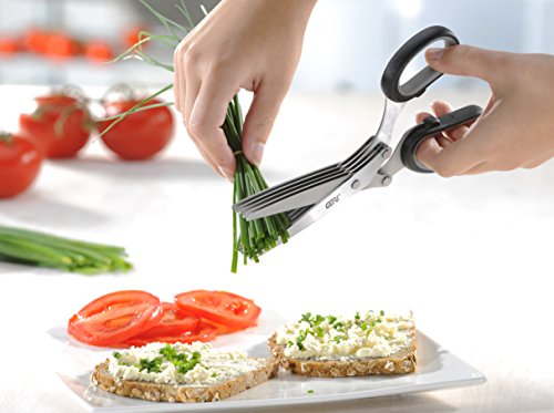 Gefu 12660 Kräuterschere Cutare, Mit Reinigungskamm - 3