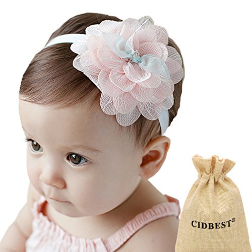 Niedlich Blumen Baby Mädchen Kids Haarband /Stirnband CIDBEST® Newborn Haarband Fotografie Haarband Nette Design weich und bequem Baby Stirnband Kopfband Blume Haarschmuck Neugeborenen Geschenk Kopfschmuck Kopf Blume Stirnband