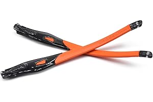 HKUCO Ricambio in gomma per gambe telaio nero trasparente per Oakley Crosslink Sweep/Switch Glasses frame