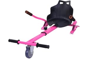 JAMIAH Hoverkart Frame Go Cart for Hoverboard Accessories, Hover Cart Balance Scooter Seat Adjustable Length for 6.5 8 10inch Segway, Graffiti Galaxy Flame Camo (Pink)