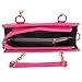 Fashion Ladies Chain Handbag Square Candy Color Vintage Leather Totes Rose