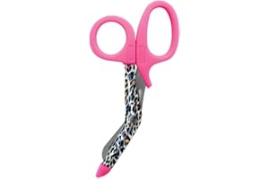 PRESTIGE MEDICAL NCD Medical 5 1/2-Inch Leopard Print Cream Style Mate Utility Scissor
