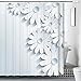 Produktbild Eindickung, Polyester, Wasserdicht Mouldproof, 3 D Duschvorhang,SpringFlowersSpitLeaves-78.74*70.87in
