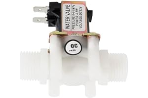 GREDIA 1/2" DC 12V Solenoid Valve N/C Normally Closed Water Inlet Flow Switch